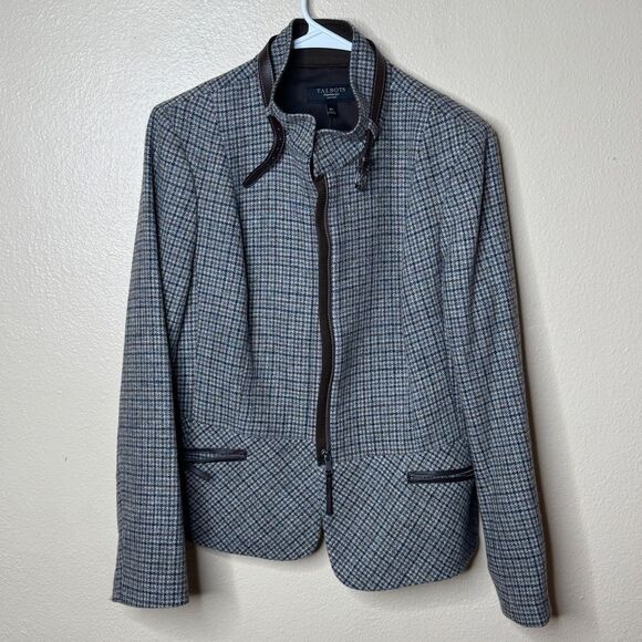 Talbots Jackets & Blazers - Talbots Blazer Women's 16P Wool Full Zip Tweed The "Kate" Fit Romantically Curvy